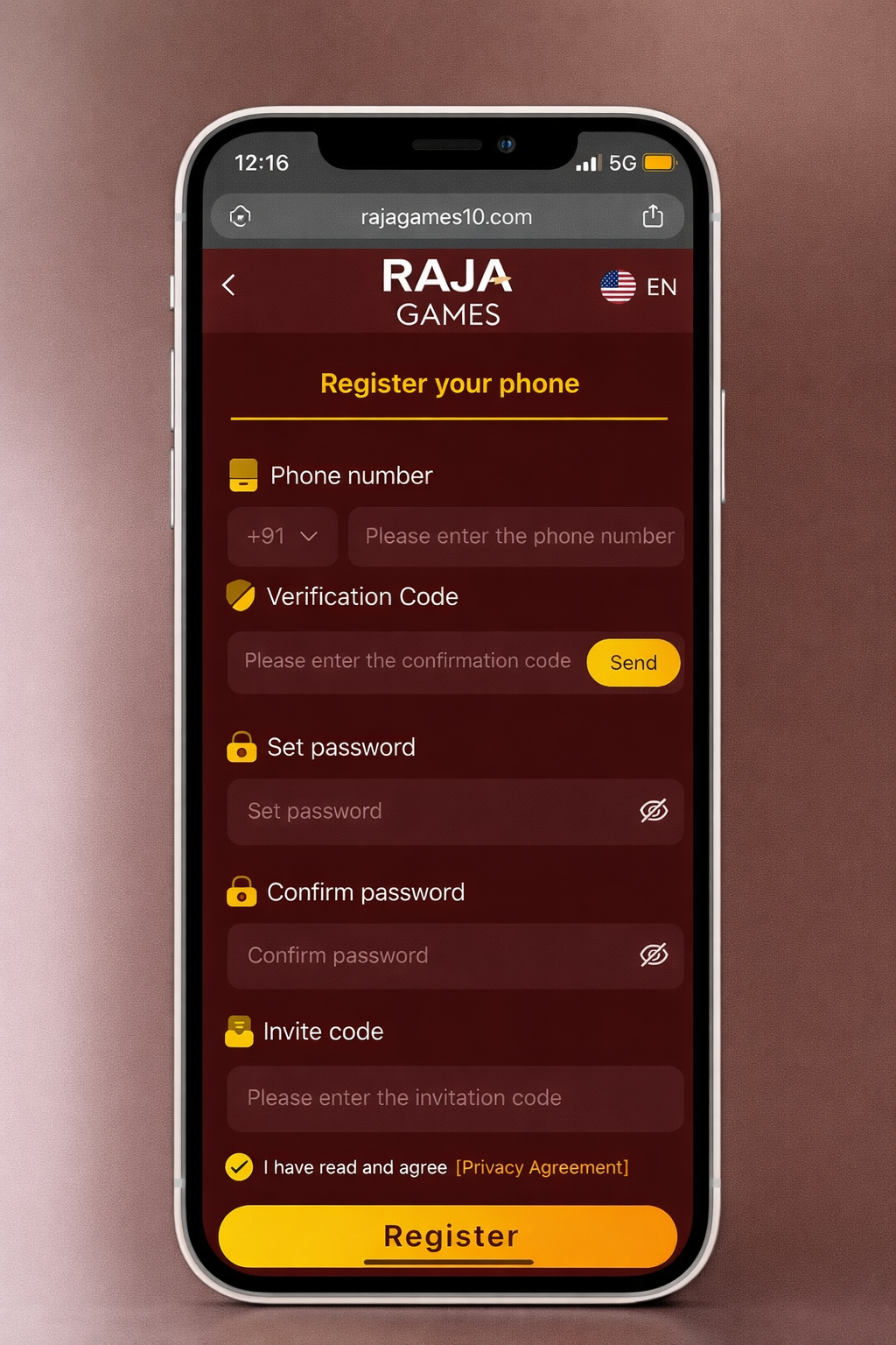 Raja Game Register step-by-step account creation guide for new Indian users 2026